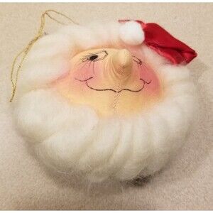 Vintage Santa Christmas ornament handmade